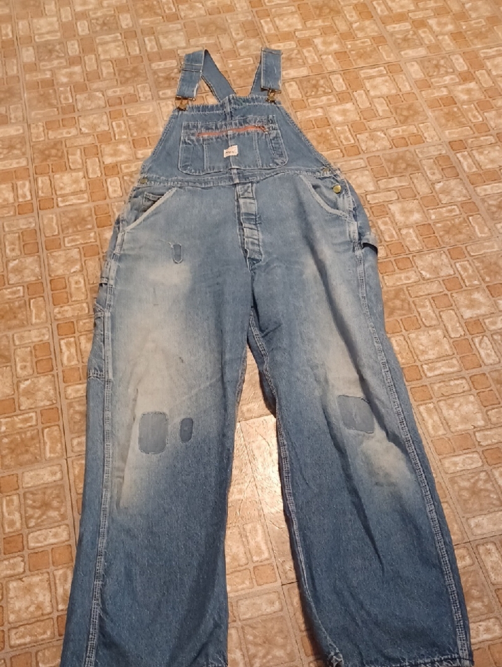 Vintage Pointer Brand Denim Bib Overalls with Front Pocket Detatchable Supenders